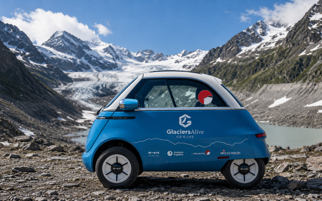 Microlino x GlaciersAlive Partnerschaft