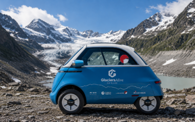 Microlino x GlaciersAlive Partnerschaft