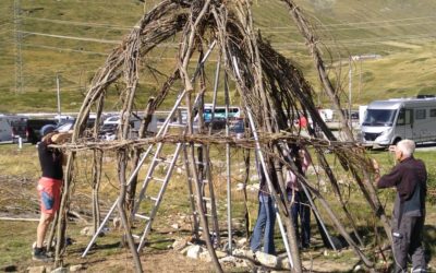 GV, Teamwork und der Aufbau des Ice Stupa